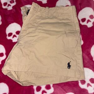 Ralph Lauren Tan Flat Front Women’s Shorts